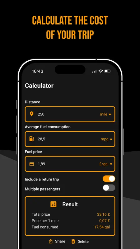 Fuel Calculator - Pro screenshot 2 of 3