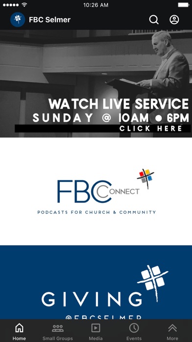 First Baptist Church Selmer Screenshot