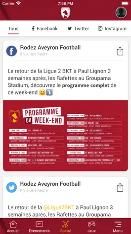 Game screenshot Rodez Aveyron Football hack