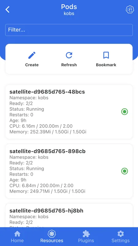kubenav - Kubernetes Dashboard screenshot 2 of 7