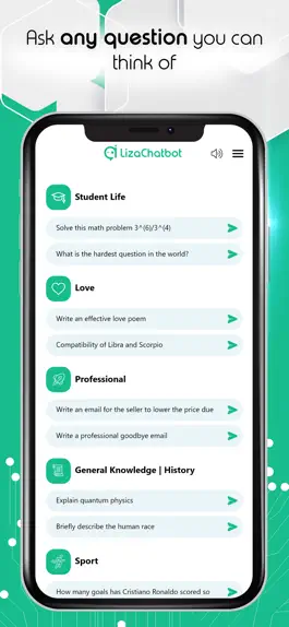 Game screenshot Liza ChatBot AI : AI ChatBot apk