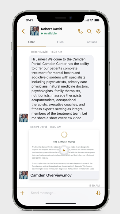 Camden Patient Portal Screenshot