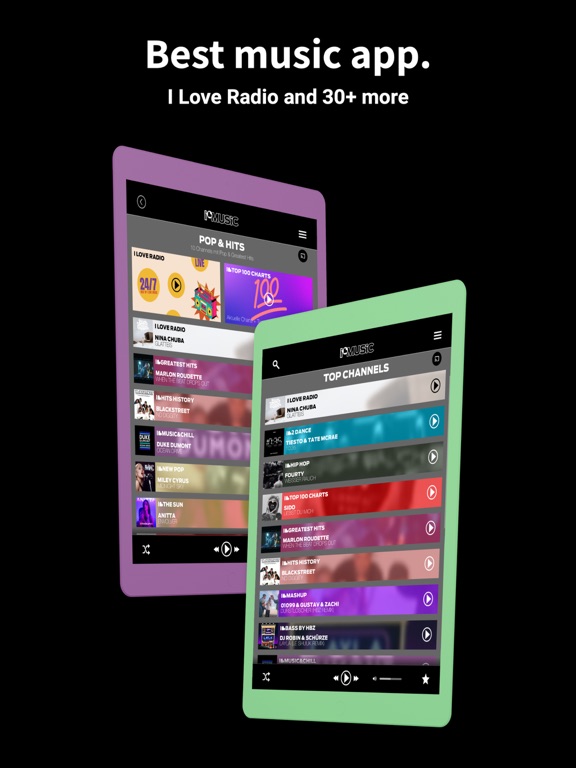 ILOVEMUSIC.DE iPad screenshot 1 - Music app