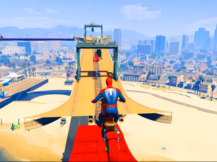 Superhero Moto Stunts Avengers