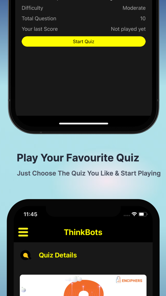 #4. Think Bots (Quiz App) (iOS) 由: Enciphers Labs Pvt Ltd