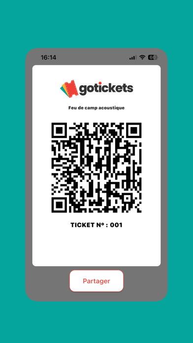 Go Tickets Vendeur Screenshot
