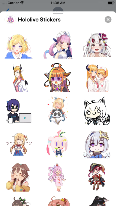 Screenshot #1 pour Hololive Stickers