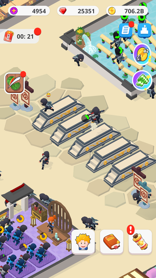 #2. IdleNinjaAcademy (iOS) 来自: Aloha Factory