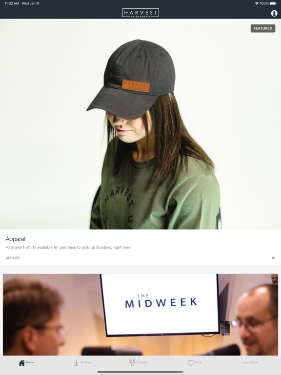 Harvest Union County Connect iPad screenshot 1 - Lifestyle app