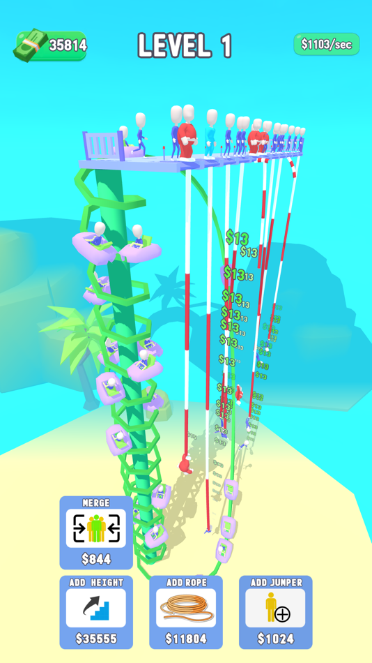 #4. Bungee Jump Idle (iOS) 由: Melih Kavla