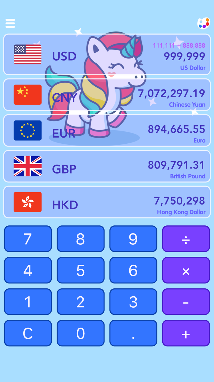 Color Currency Calculator