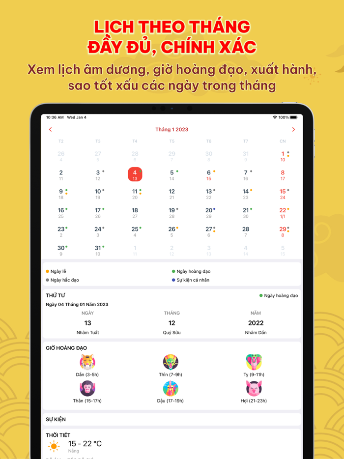Lịch Vạn Niên and Lịch Âm 2023
