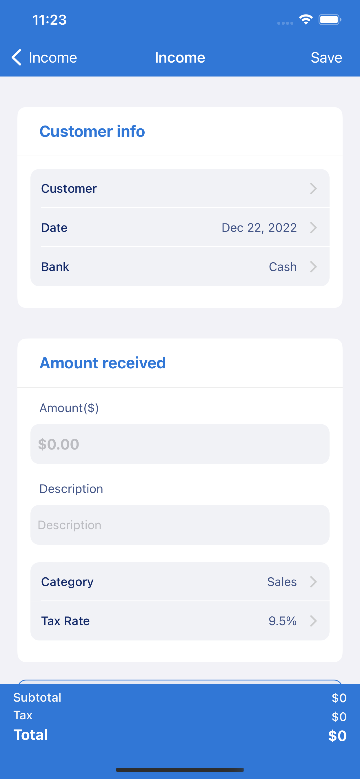 Bookkeeping App