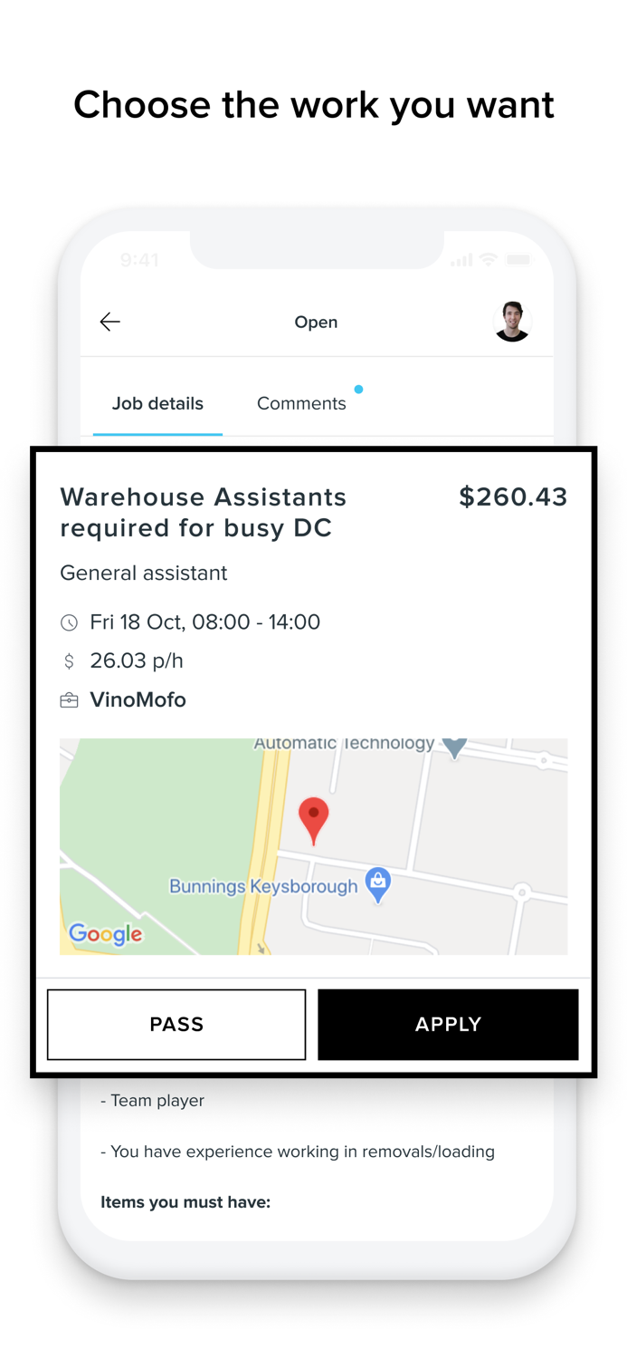 Sidekicker Worker app