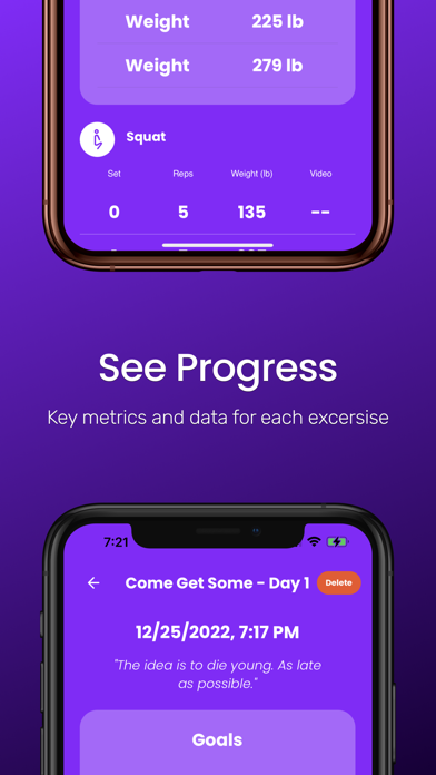 135: Workout Tracking Screenshot