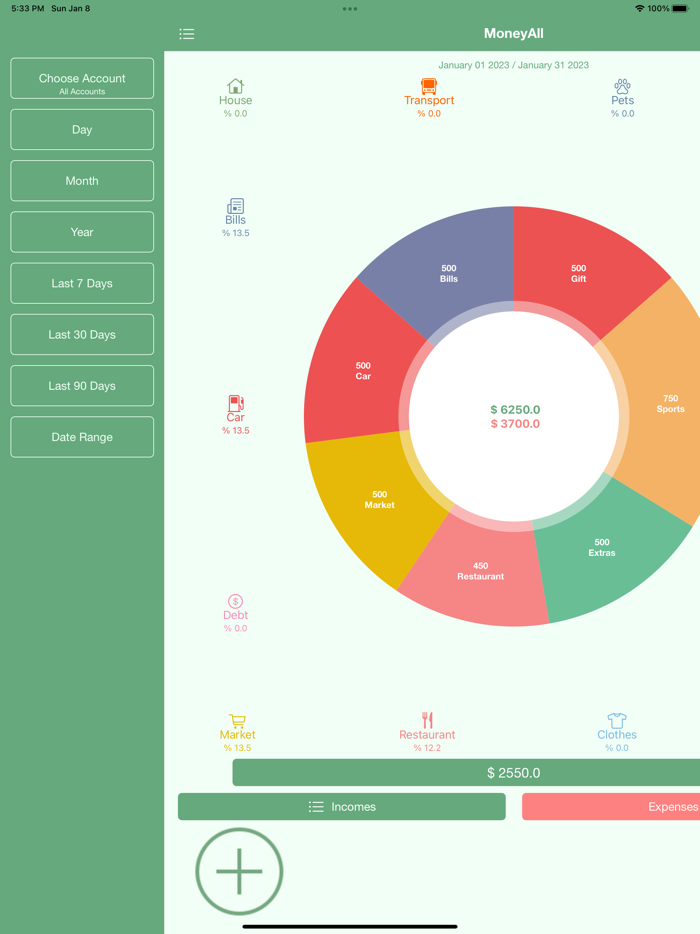 MoneyAll Budget Planner