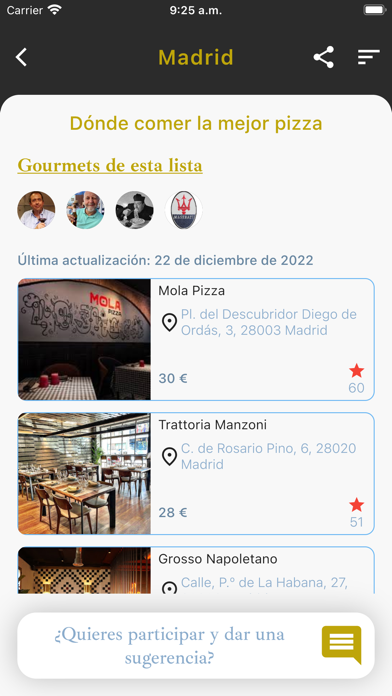 Club Gourmet App Screenshot