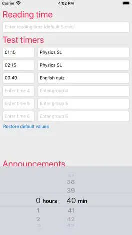 Game screenshot IB Exam Timer apk