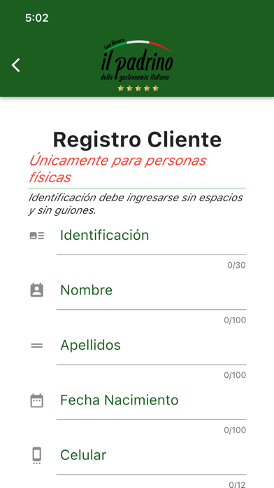 Membresías il Padrino Screenshot