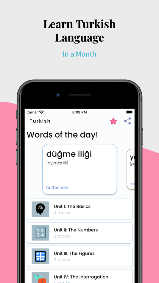 #1. Learn Turkish Language Easily (iOS) Podle: Zubair Saleem