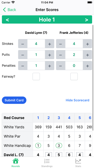 GolfSheet Screenshot
