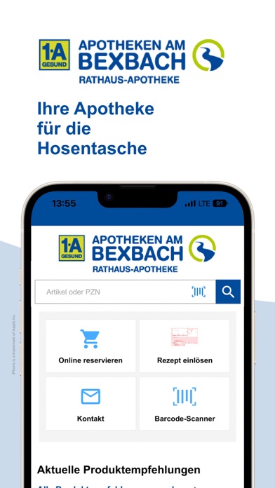Rathaus-Apotheke Bexbach Screenshot