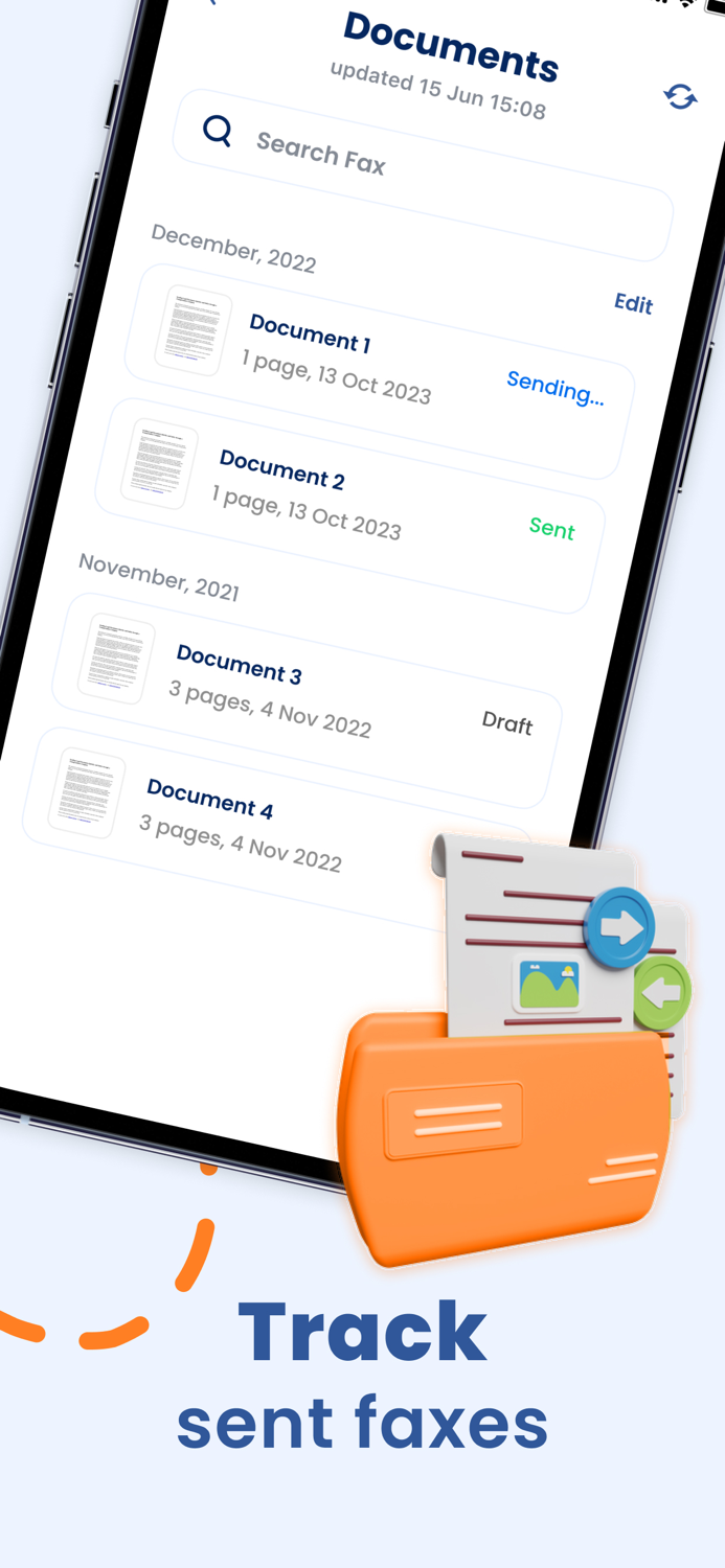 FAX Send Faxes from Phone App