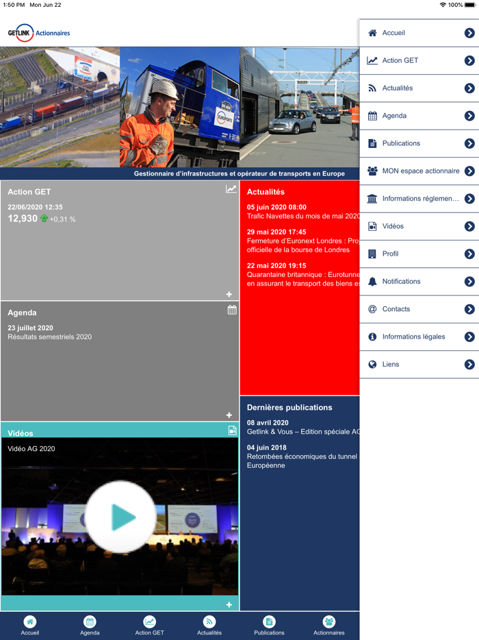 GETLINK Actionnaires