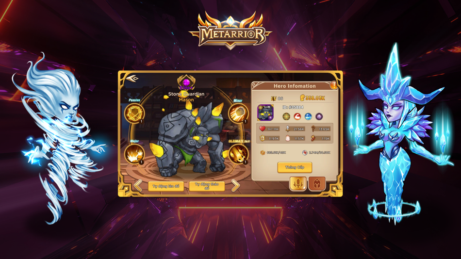#2. Metarrior - Puzzle Match-3 RPG (iOS) By: Metarrior