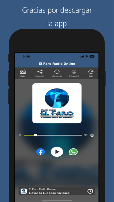 Radio El Faro Online Screenshot
