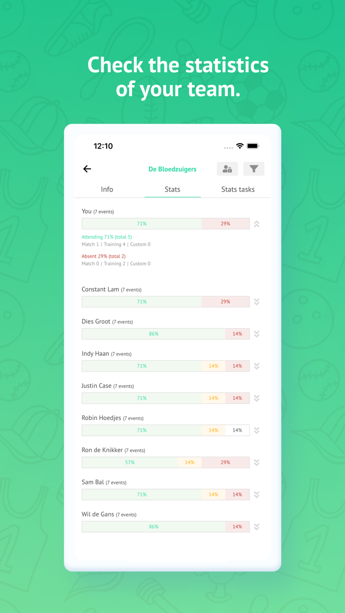 Teamy for sports teams