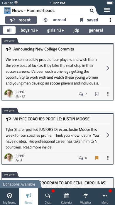 Wilmington Hammerheads Screenshot