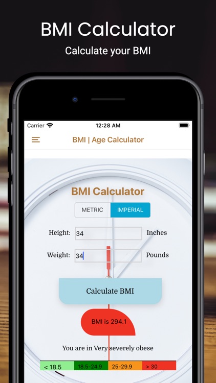 BMI | Age | Days-Calculator