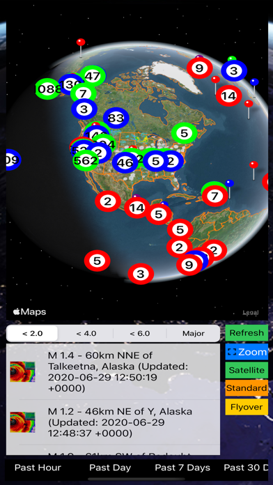Screenshot #1 pour Instant USGS Earthquake Lite