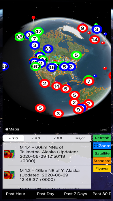 Instant USGS Earthquake Lite Screenshot