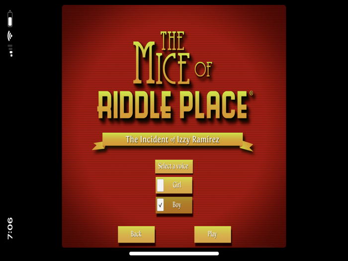 The Mice of Riddle Place Izzy