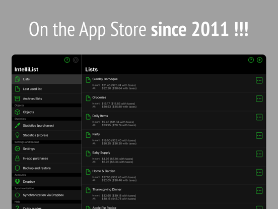 IntelliList - Shopping List iPad screenshot 10 - Shopping app