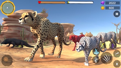 Wild Cheetah Family Sim 3D Screenshot