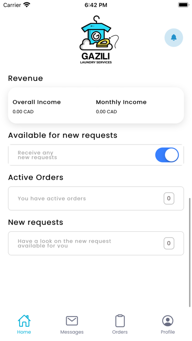 Gazili Laundry Services Agent Screenshot