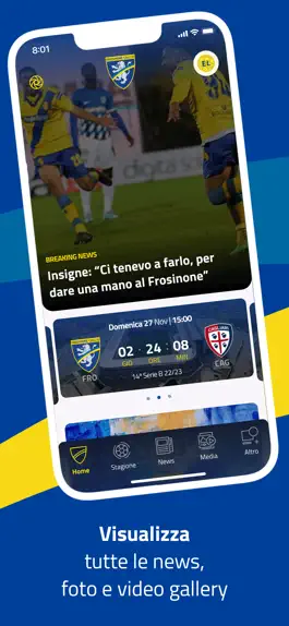 Game screenshot Frosinone Calcio Official App apk