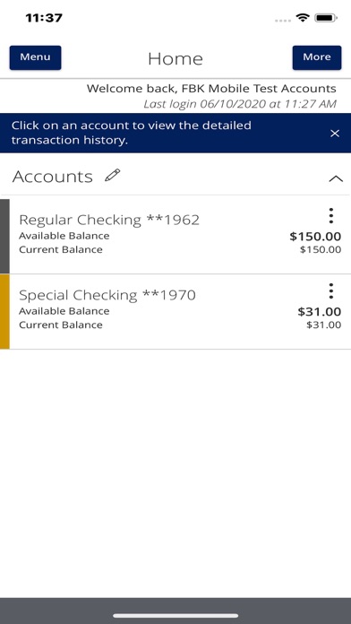 First Bank Kansas Screenshot