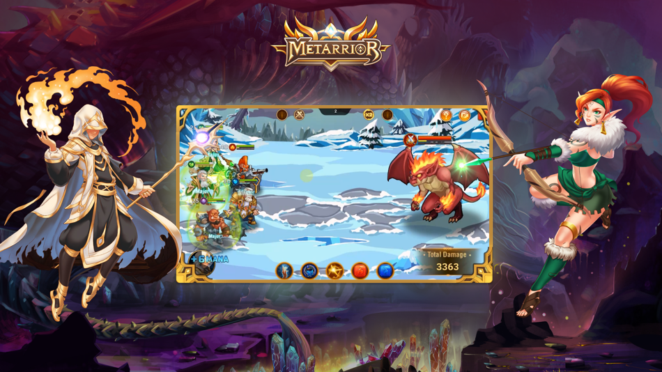 #1. Metarrior - Puzzle Match-3 RPG (iOS) By: Metarrior