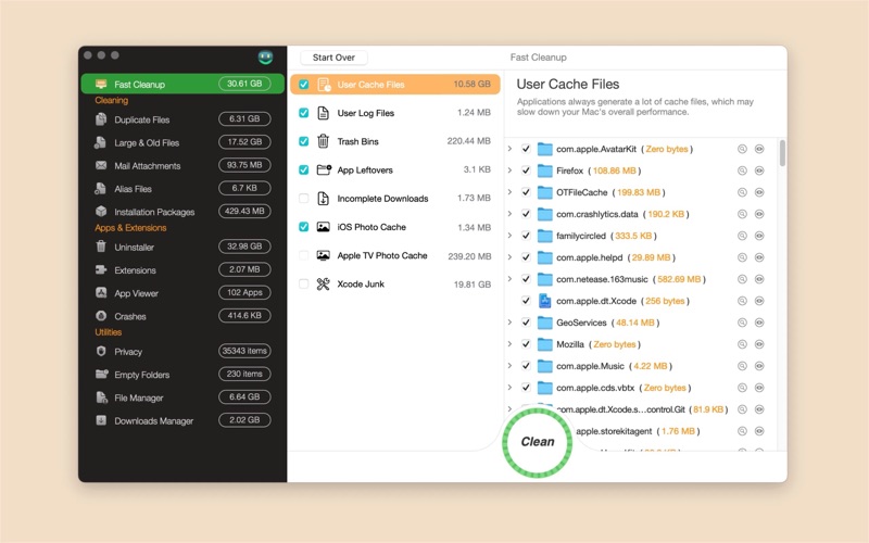 Screenshot #1 for OS Cleaner Pro - Disk Cleaner