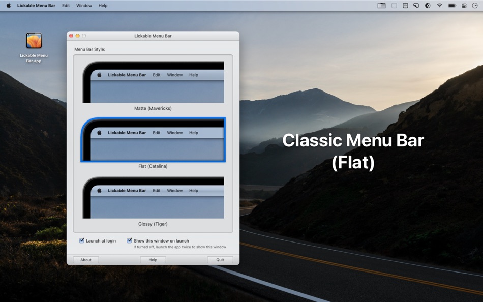 #5. Lickable Menu Bar (macOS) Podle: Honghao Zhang