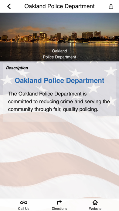 Oakland Police Department Screenshot