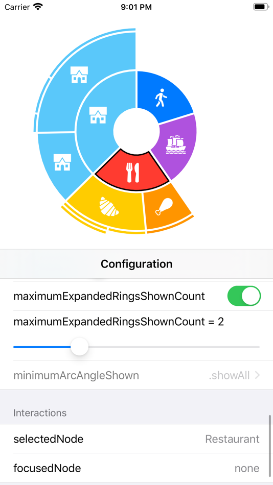 #2. Sunburst Diagram (macOS) 由: Ludovic Landry