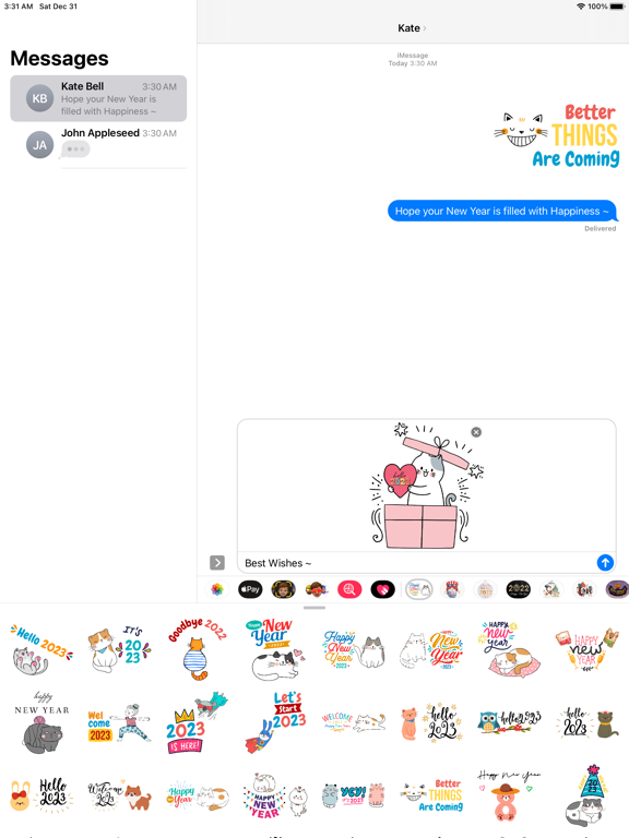 Screenshot #5 pour 2023 - Happy New Year Stickers