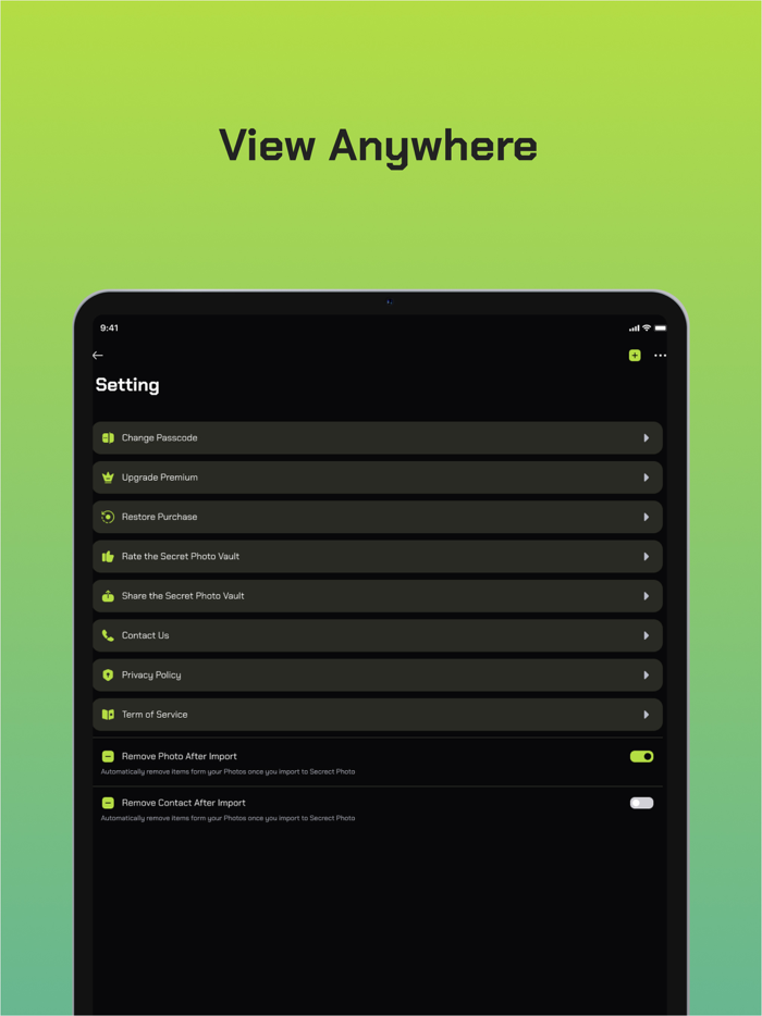 Secret Photo VAULT - Safe Lock