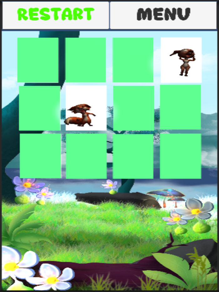 Memory Game  3D Animals