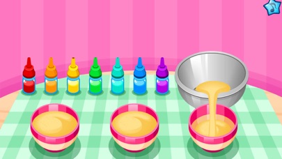 Cooking colorful cupcakes game Screenshot